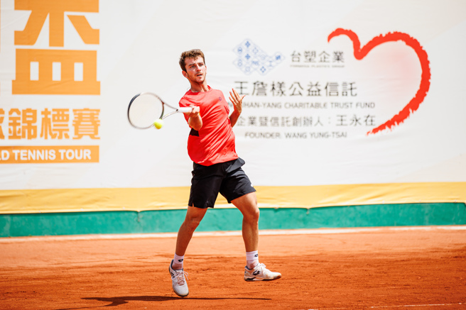 台塑杯男网赛第1站由来自土耳其的头号种克金勇夺男单冠军。（海硕整合行销提供）