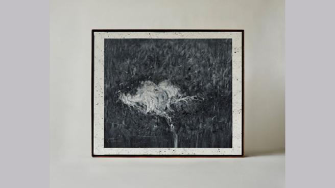 《從影像裡尋找你的存在02》 彭千祐／47ｘ40ｘ5.5cm(含框)│ 2023│ 壓克力/畫布。（圖片來源：寶吉祥集團提供）

