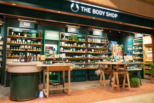 THE BODY SHOP台北首间WORKSHOP永续概念店于京站全新亮相。（THE BODY SHOP提供／朱世凯台北传真）