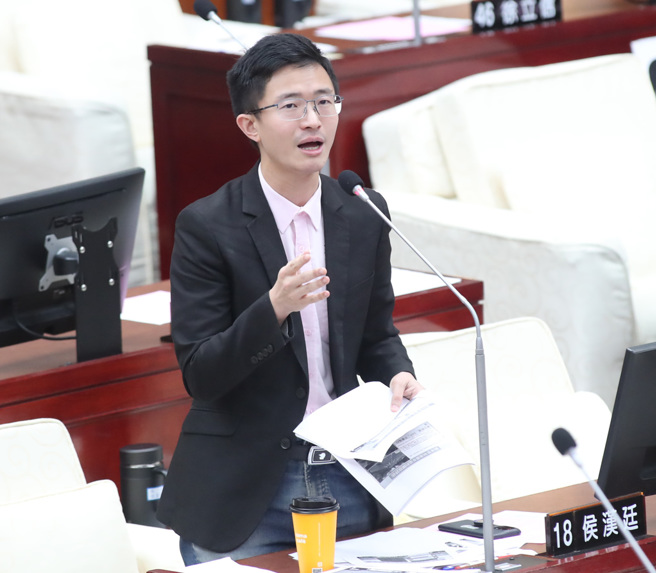 侯漢廷今宣布參選北市第二選區立委。（中時資料照，鄭任南攝）