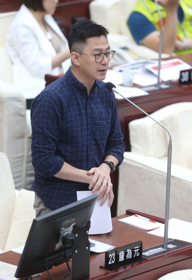 国民党台北市议员詹为元。（资料照片）