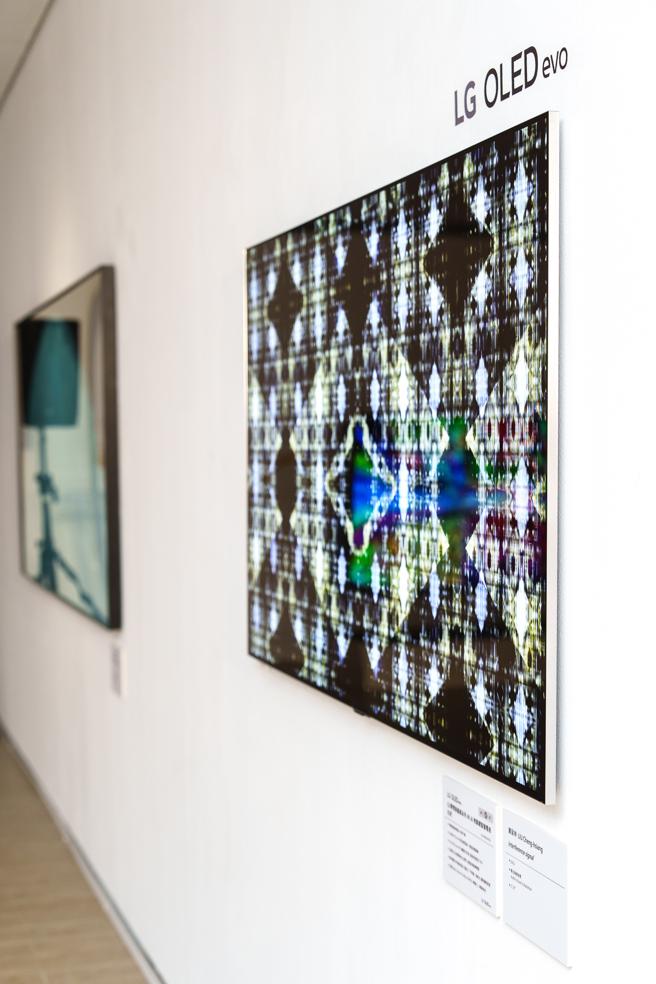 艺术家刘呈祥的作品透过LG电视呈现，完美融合艺术与科技。（LG提供／古明弘台北传真）