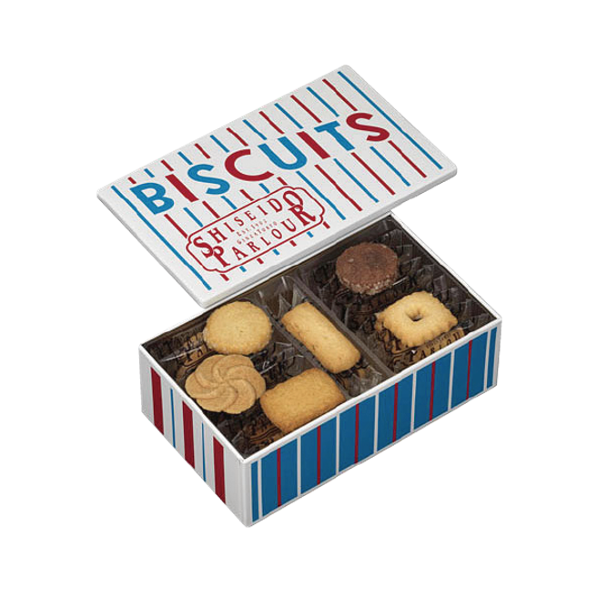 新光三越独家资生堂parlour七巧饼乾20入礼盒，推荐价870元。（新光三越提供）