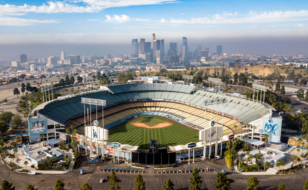 Dodger Stadium not flooded after Tropical Storm Hilary, debunking viral  aerial photos - ABC7 Los Angeles