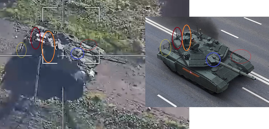 俄羅斯以為擊毀了烏克蘭T-55M坦克，卻是誤擊，被擊中的是俄軍自己的T-90M坦克。(圖/Defense Blog)