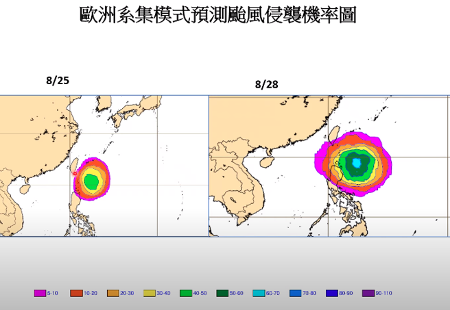 若颱风生成，目前预估路径是向西走巴士海峡南边过去。(翻摄自贾新兴YouTube)