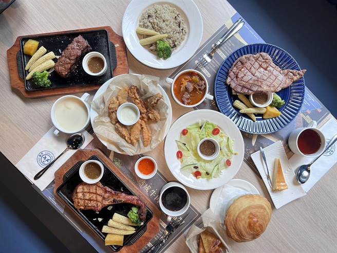 泷厚炙烧熟成牛排欢庆开店推三重优惠，包括香浓起士棒免费换、指定餐点享5折等。（泷厚餐饮集团提供／朱世凯台北传真）