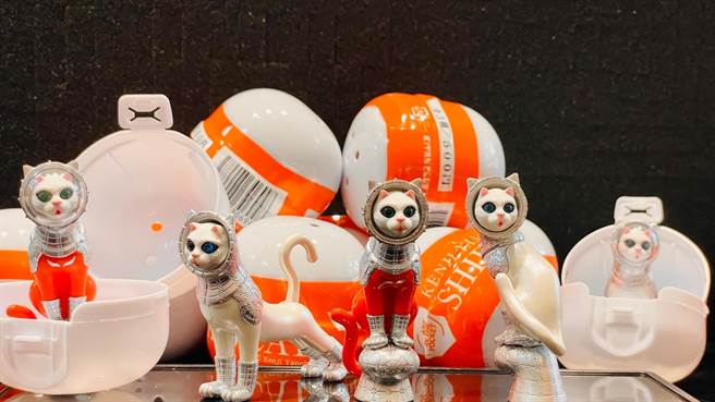 船猫扭蛋大受欢迎。（屏县府提供）