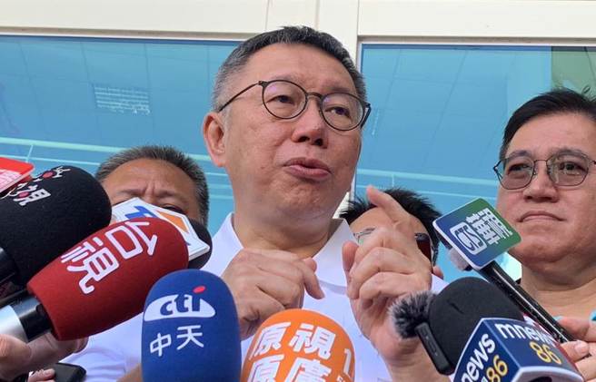 柯文哲抛与各党领袖对话 民进党：柯文哲应先跟自己对话。民眾党总统参选人柯文哲。（本报资料照／曾雪蒨摄）