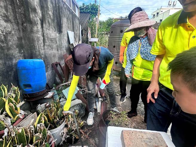 云林县23日登革热＋5，累计244例，古坑乡已达209例。（云林县政府提供／张朝欣云林传真）