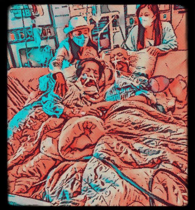 林婷為爺爺和奶奶見面的畫面留下紀錄。（林婷一下吧 icu護理師臉書粉專授權提供）