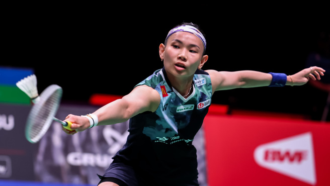 戴资颖在常州羽球公开赛首轮直落二获胜。（资料照／Badminton Photo提供）