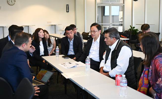 张善政率市府团队与Plug and Play交流意见。(桃市府提供／蔡依珍桃园传真)