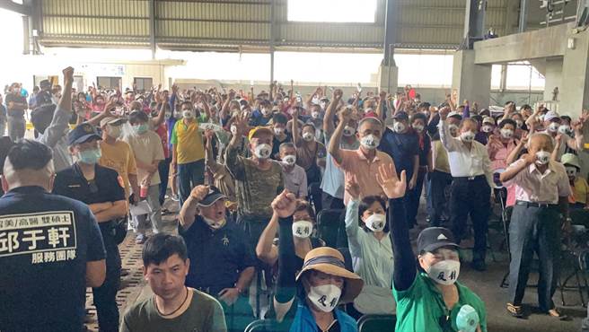 大寮区传出将设储能场，当地居民高喊反对。（洪靖宜摄）