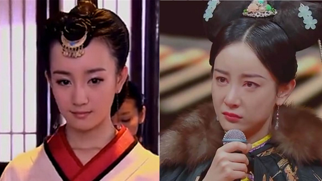 张檬当年在《美人心计》饰演卫子夫，美貌惊人；但2020年她在节目上泪崩，认了后悔整容。（图／摘自微博）