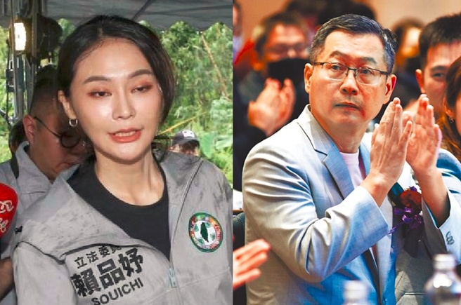 前台北市副市长李永萍指出，赖品妤(左)反服贸，却不敢与父亲赖劲麟(右)的台湾服协推广赚大陆钱一事做切割，是因为她要靠爸爸跑地方基层。（合成图／资料照）