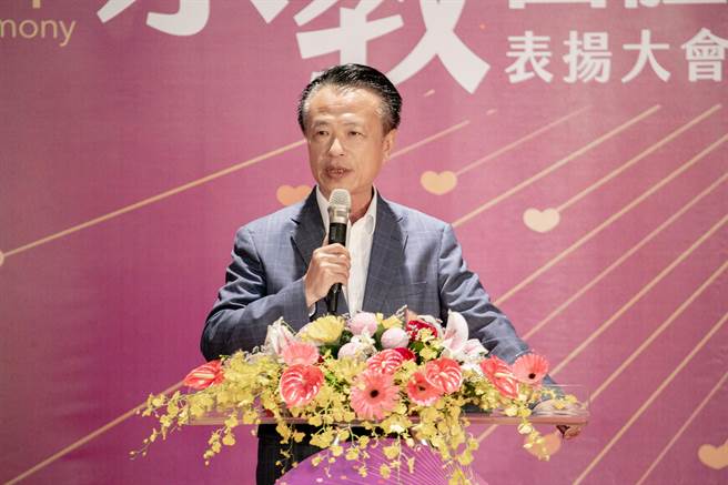 嘉义县长翁章梁称许宗教团体发挥稳定社会的力量。（嘉义县政府提供／廖素慧嘉县传真）