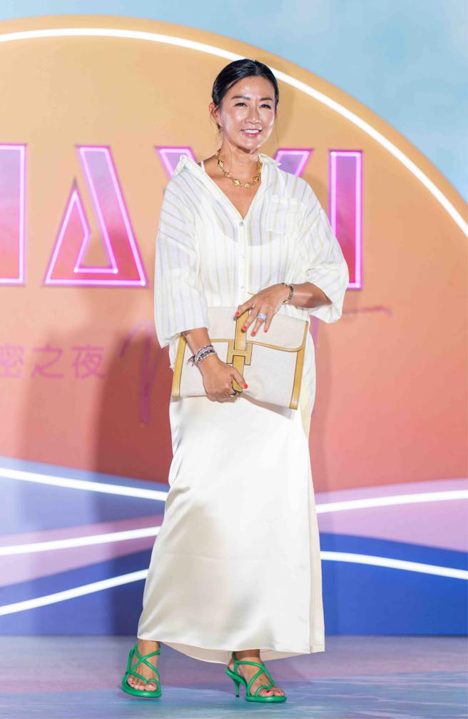 设计师Chloe Chen特地出席微风信义之夜。（吴松翰摄）