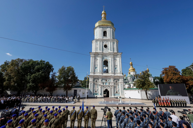 8月24日为乌克兰独立纪念日。（图／路透社）