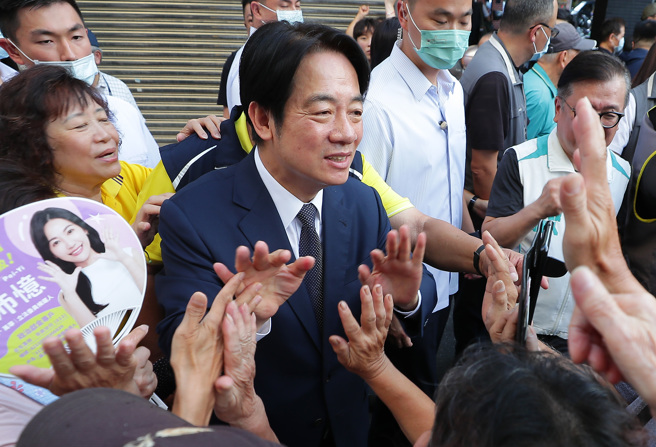 民进党总统参选人赖清德在许多民调中持续领先。（资料照,季志翔摄）