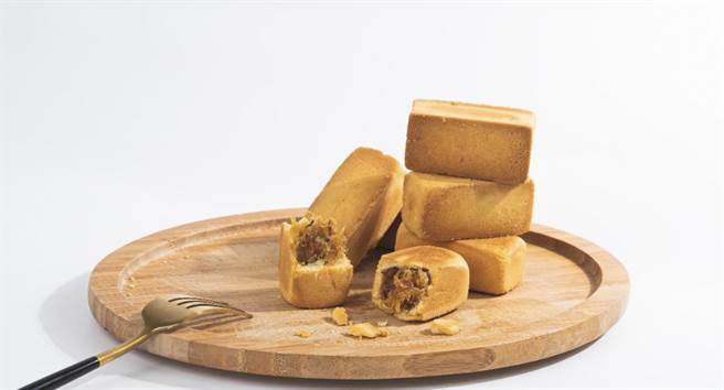 欧映葡萄庄园推出「荔致金砖酥」，拓宽在地农产品的能见度。（欧映葡萄庄园提供／朱世凯台北传真）