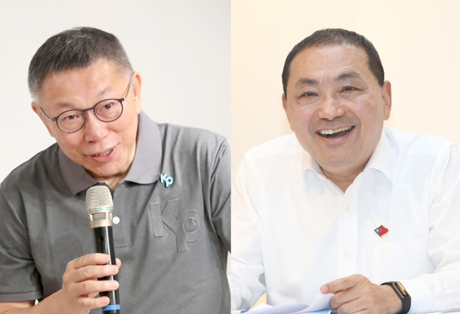 吴子嘉惊爆，民眾党主席柯文哲（左）现在有找人接触国民党谈在野合作的事情。（合成图／中时资料照）