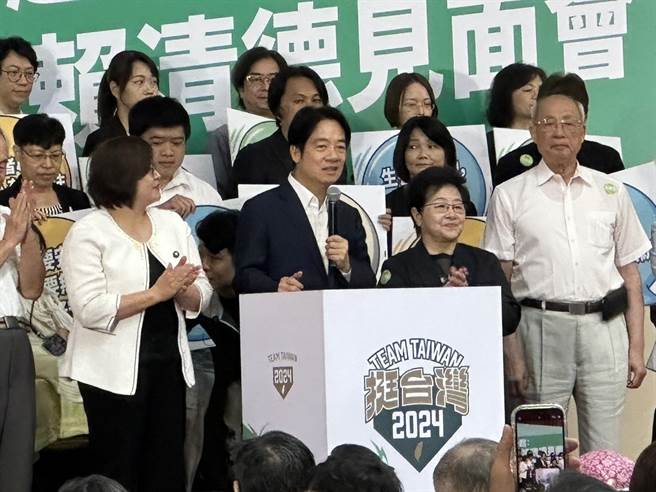 民進黨總統參選人、副總統賴清德今日出席全國社福界賴清德見面會。（黃婉婷攝）