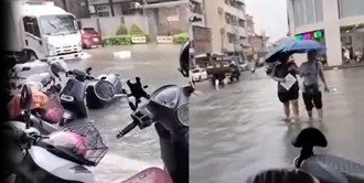 屏東積淹水慘況曝 颱風還沒來雨彈先報到 在地人嚇壞