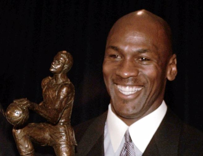 球员时代的麦可乔丹。（美联社资料照）