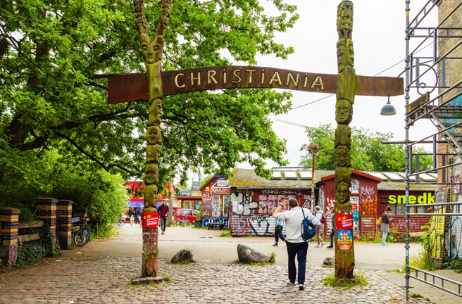 克里斯钦自由城（Fristaden Christiania）。（图／shutterstock）