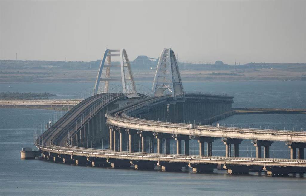 图为克里米亚大桥示意图。（路透社）(photo:ChinaTimes)
