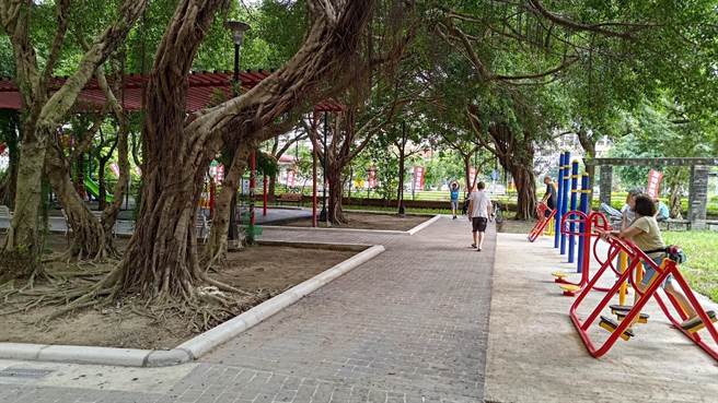 广福公园整建工程完工启用。（板桥区公所提供）