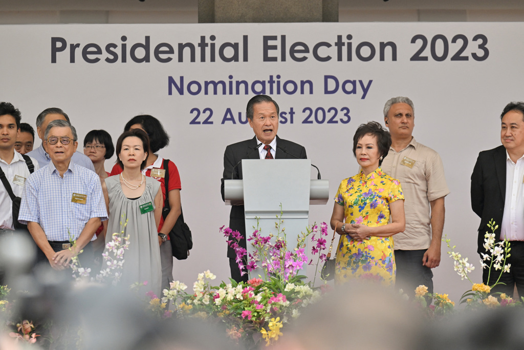新加坡本届总统选举候选人之一陈钦亮。（路透）(photo:ChinaTimes)