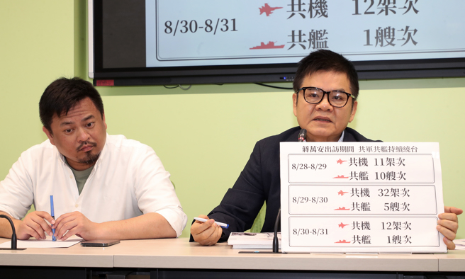 民进党立院党团书记长庄瑞雄也指出，蒋万安引用唐诗比喻两岸关系恰如江河行舟，不应该「过尽千帆皆不是」，他批评，这样的比喻是不伦不类。（刘宗龙摄）