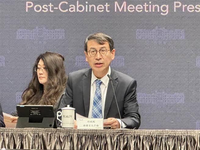 行政院发言人林子伦。（黄婉婷摄）