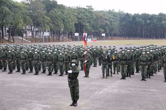 陆军257旅20多名训练役新兵「营内大乱斗」 ，上月也曾互打，图为257旅新训开训资料照片。(中时资料库)