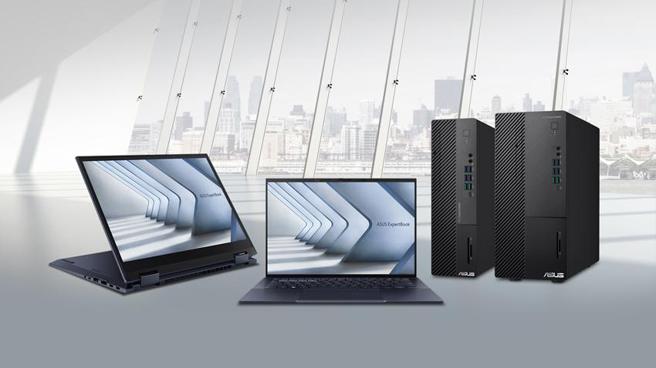 华硕深耕台湾有成，2023年第二季华硕商用笔电、桌机在台拿下市占双料冠军。（图／华硕提供）