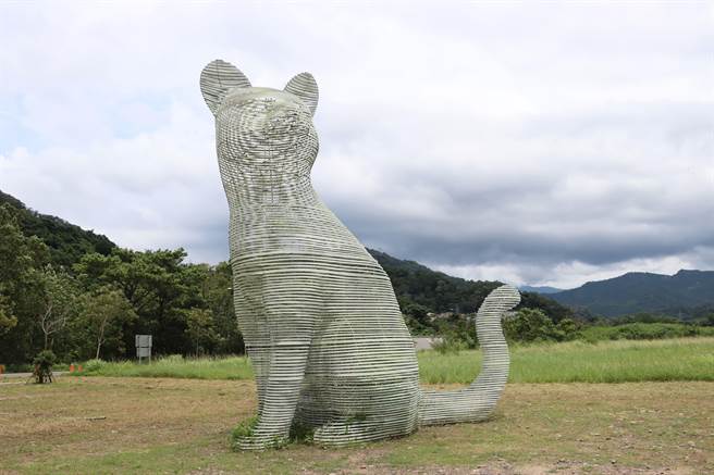 大型石虎立體藝術作品《望鄉》確定保留。（苗栗縣政府提供／李京昇苗栗傳真）
