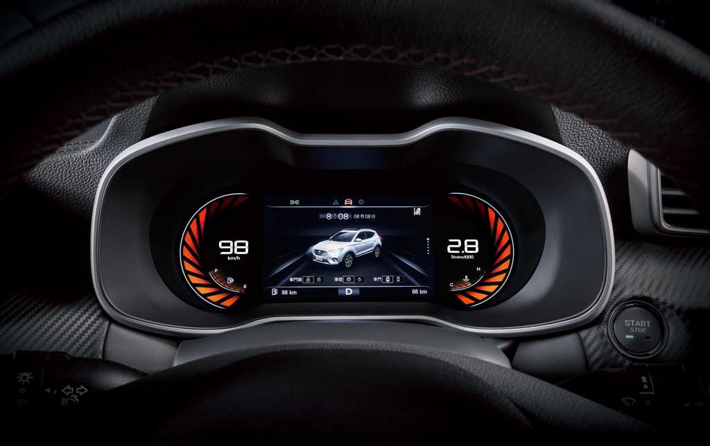 多功能數位儀表讓駕駛者清晰明瞭愛車資訊。（MG Taiwan提供／陳大任台北傳真）
