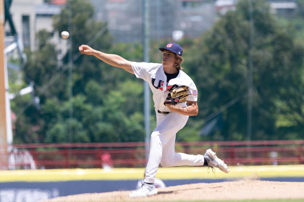 U18美國隊雷納（Bryce Rainer）。（中華棒協提供）