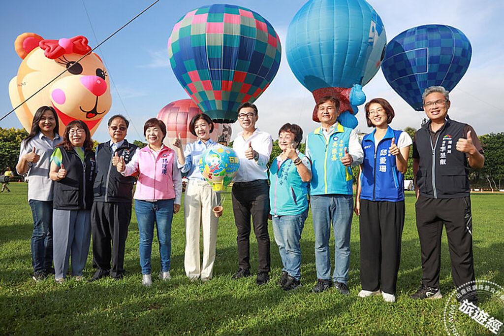 台中熱氣球嘉年華盛大開幕。（台中市政府提供）