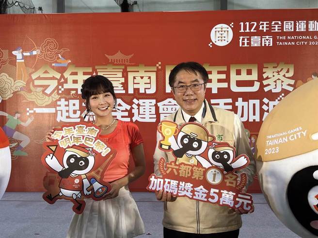 今年全國運動會即將在台南登場，台南出身的「樂天女孩」籃籃也應邀擔任宣傳大使。（洪榮志攝）