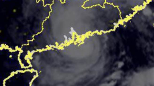 O Observatório de Hong Kong emitiu o sinal de furacão nº 10, que é o sinal de alerta de tufão de mais alto nível. (Observatório de Hong Kong)