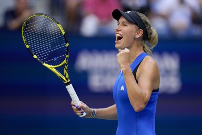 丹麦网球女将沃兹妮雅琪。（美联社）