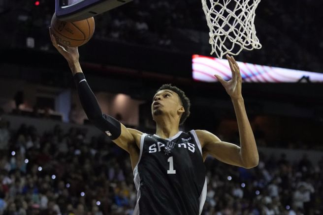 馬刺中鋒文班亞馬。（美聯社資料照）