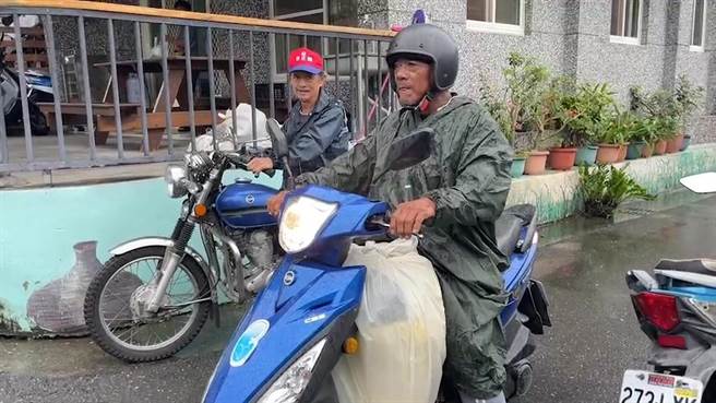 台东金峰乡正兴村3日早上实施预防性撤离。（蔡旻妤摄）