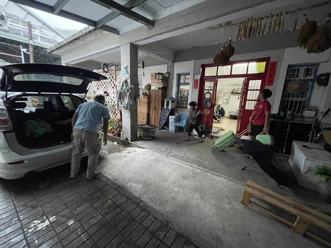 台东金峰乡正兴村3日早上实施预防性撤离。（蔡旻妤摄）