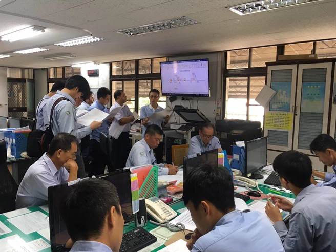 因应海葵颱风来袭，台电彰化区营业处已完成防灾设备及备料盘点。（台电提供／孙英哲彰化传真）