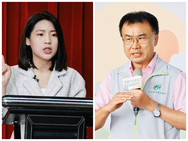 徐巧芯與陳吉仲今為進口蛋問題槓上。（中時資料照合成）