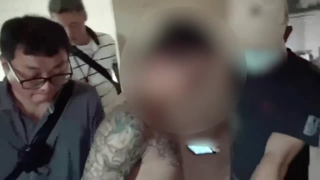三峽分局今日將犯嫌逮捕到案。（翻攝畫面）